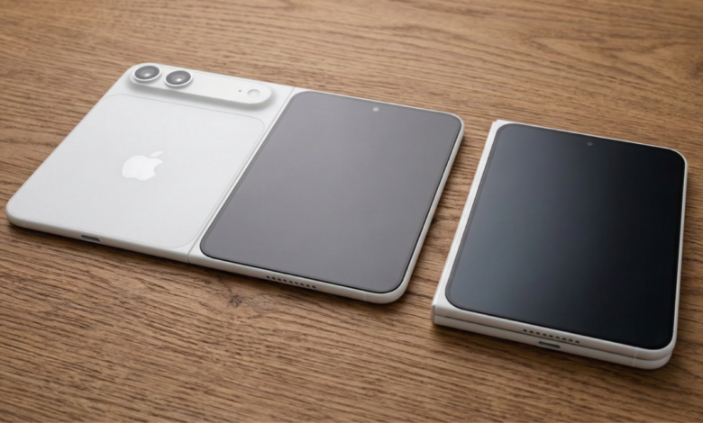 Reveladas imagens do primeiro iPhone de ecrã dobrável da Apple: Design completo vazado