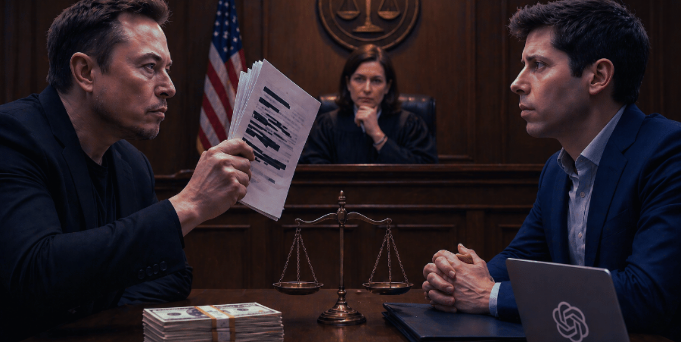 Elon Musk e Sam Altman em tribunal: entenda a origem do conflito